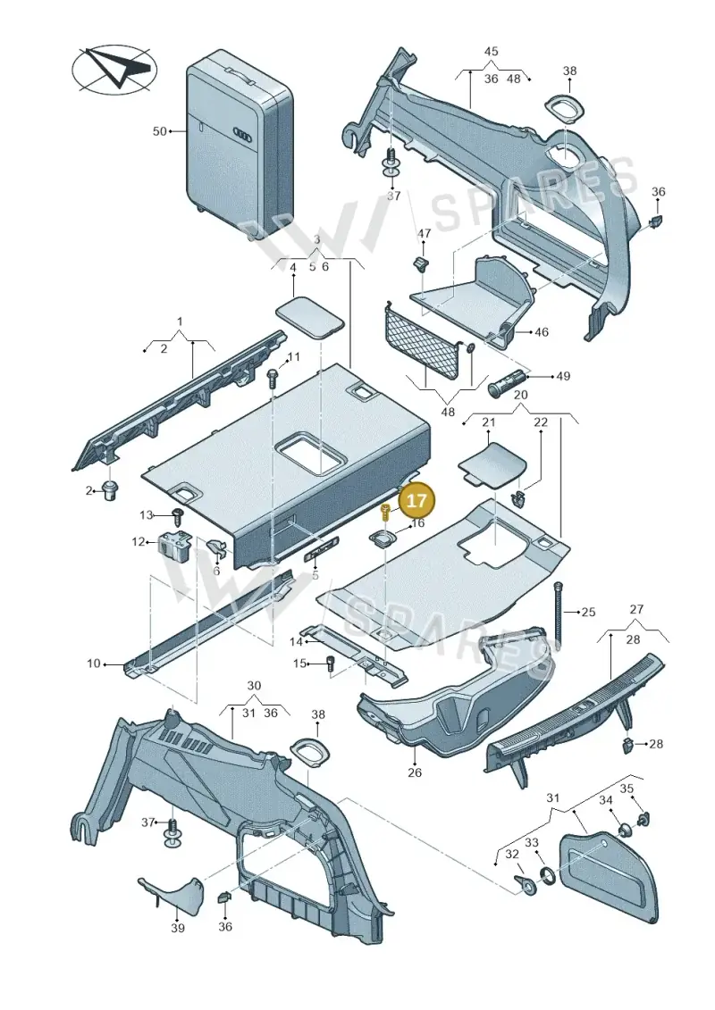 N10456003 — Audi A6 2.0 tdi (2010-2015) diagram 717863850, position 17