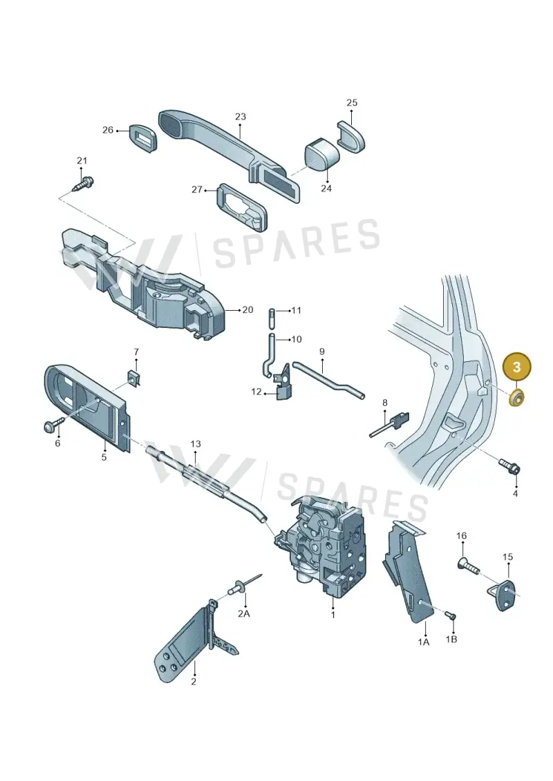 N10458101 — Volkswagen PASSAT                 00> (2000-) diagram 195839000, position 3