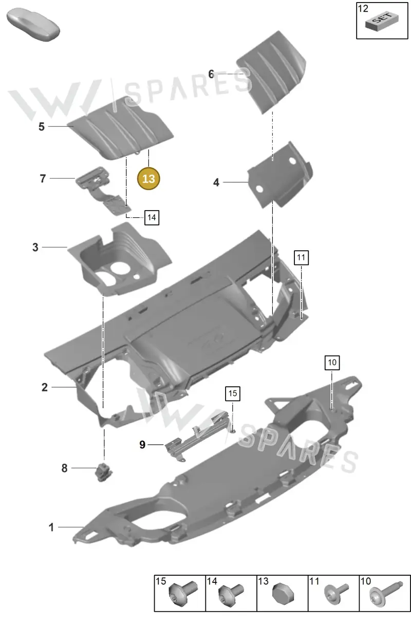 N10458101 — Porsche 911 (2021-2022) diagram p59803100, position 13