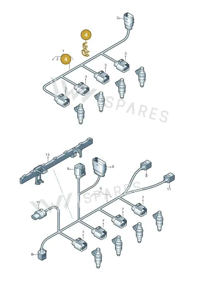 N10458601 — Volkswagen T-Roc BlueMotion (2017-2024) diagram 745971290, position 4