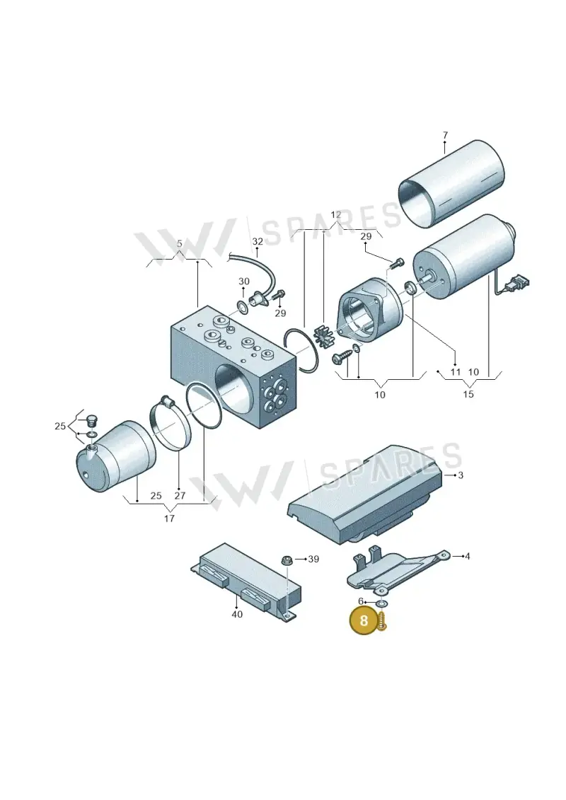 N10459201 — Volkswagen Caravelle (2019-2024) diagram 452875350, position 8