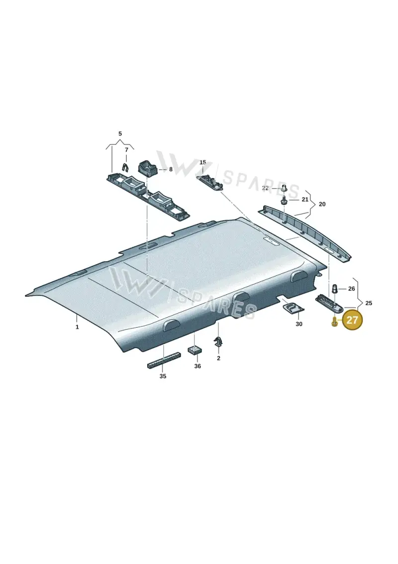 N10459201 — Volkswagen Transport. multivan (2019-2024) diagram 7em867060, position 27