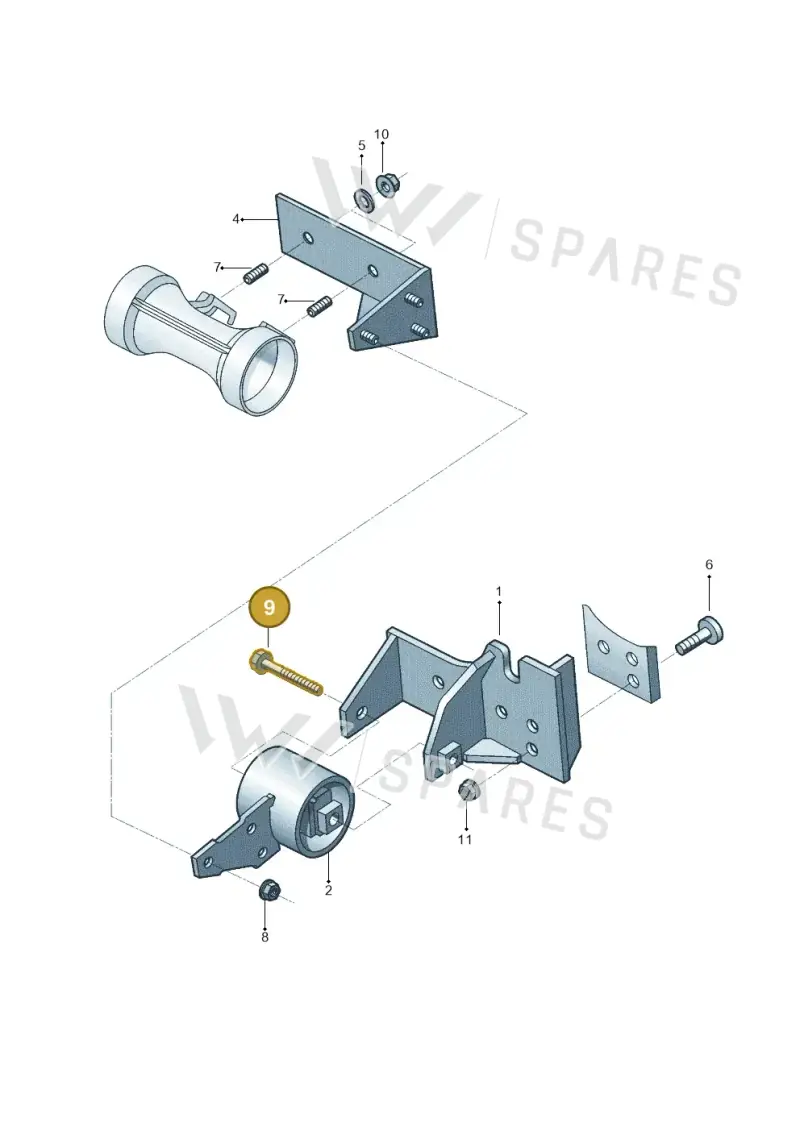 N10462601 — Volkswagen KOMBI STANDARD/FURGAO  06> (2006-) diagram 377399200, position 9