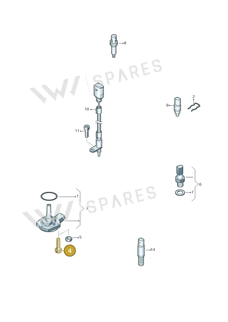 N10472003 — Volkswagen Touareg BlueMotion (2014-2018) diagram 787919600, position 4