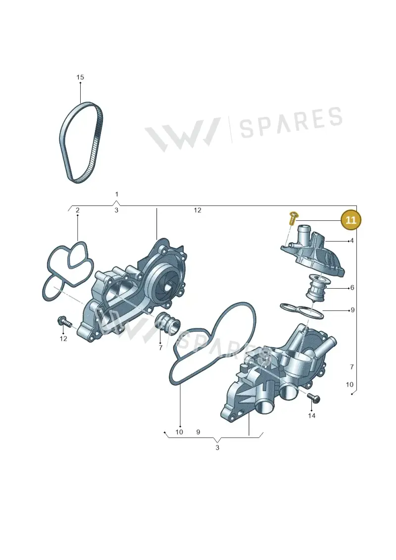 N10473402 — Volkswagen Tiguan 2.0 (2023-) diagram 869121020, position 11