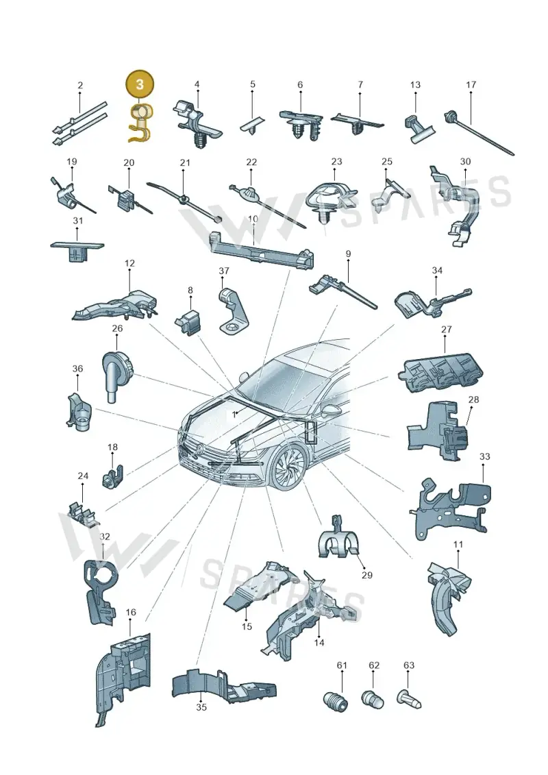 N10478501 — Volkswagen Arteon (2017-2023) diagram 828971820, position 3