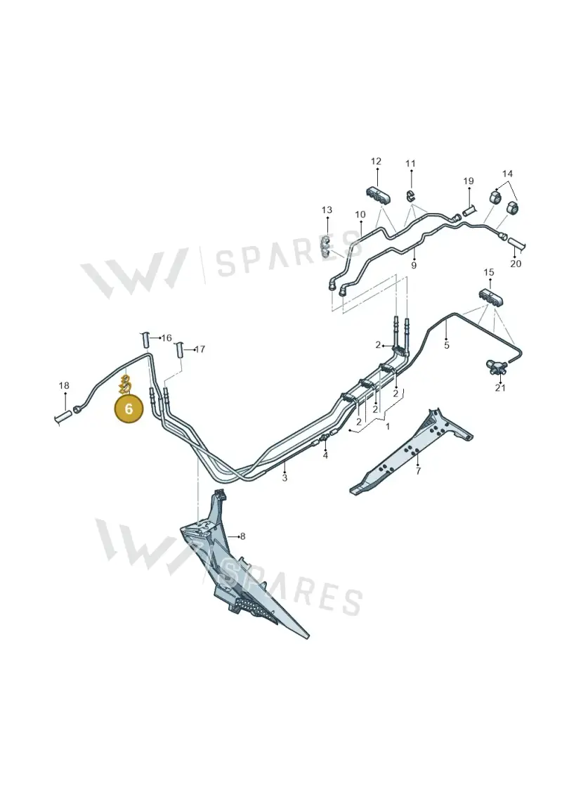 N10482801 — Volkswagen Caddy kombi (2015-2020) diagram 866201150, position 6