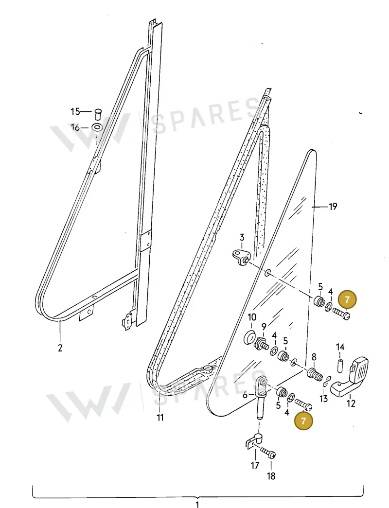 N10484002 — Volkswagen LT, LT 4x4 (28-55) (1989-1995) diagram 006098100, position 7