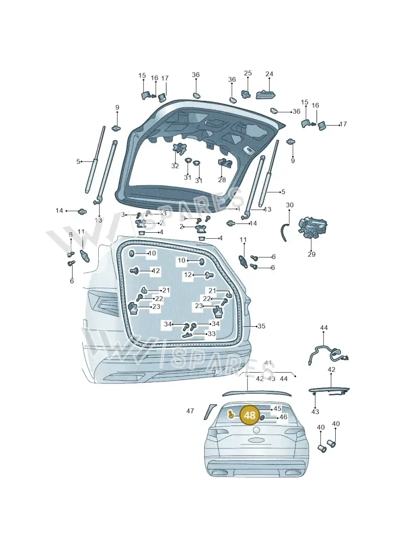 N10485706 — Volkswagen Tharu (2018-2023) diagram 588827010, position 48
