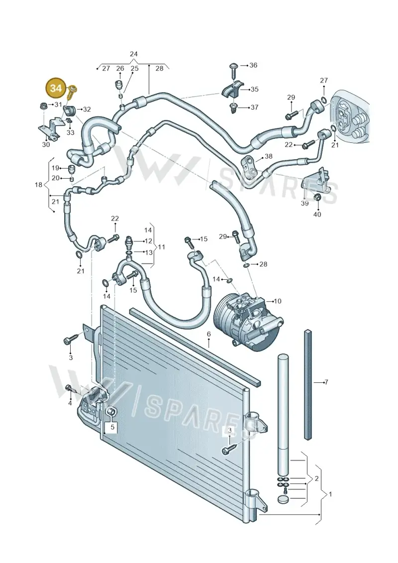 N10486501 — Volkswagen Caddy kombi (2015-2020) diagram 866260400, position 34