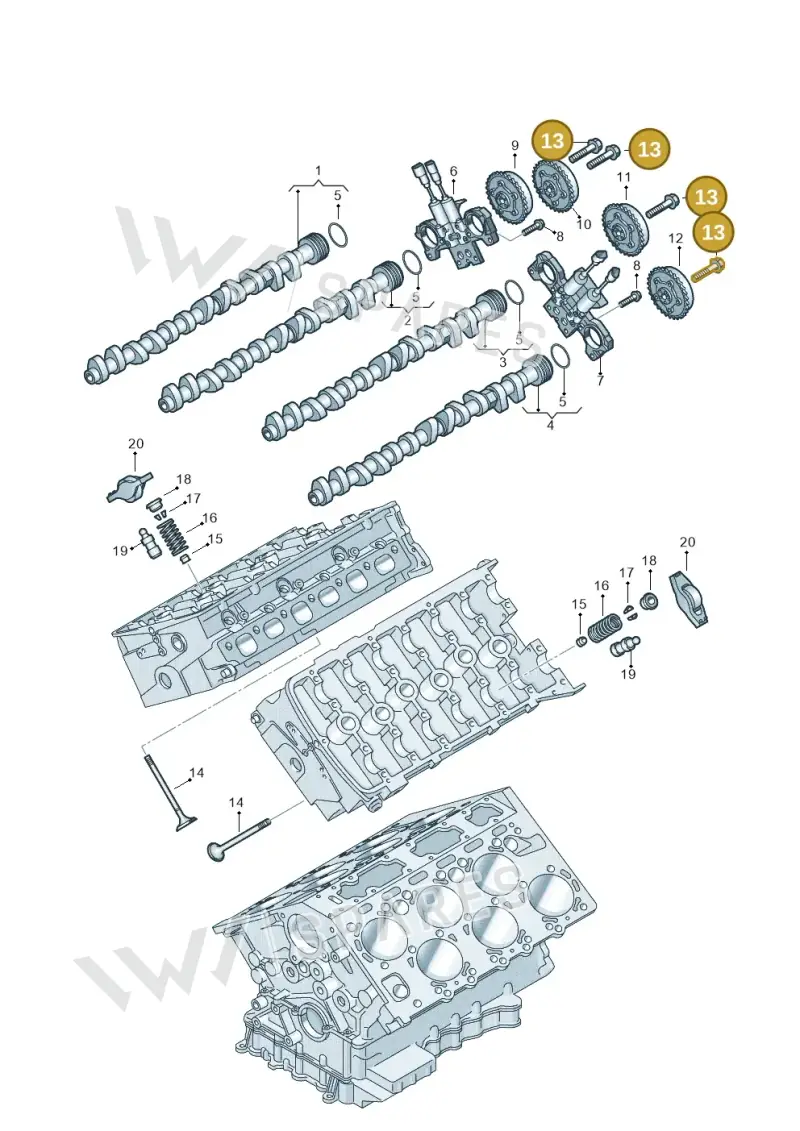 N10488302 — Volkswagen Phaeton 4motion (2010-2016) diagram 258109400, position 13