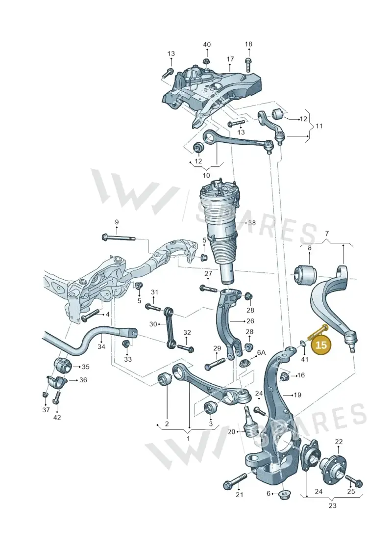 N10491802 — Audi A8L qu. 3.0 TDI (2009-2014) diagram 696407010, position 15