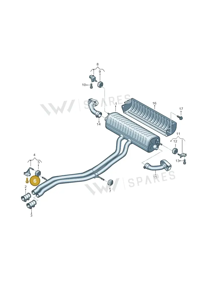 N10503102 — Volkswagen Touareg (2017-2023) diagram 439253220, position 6