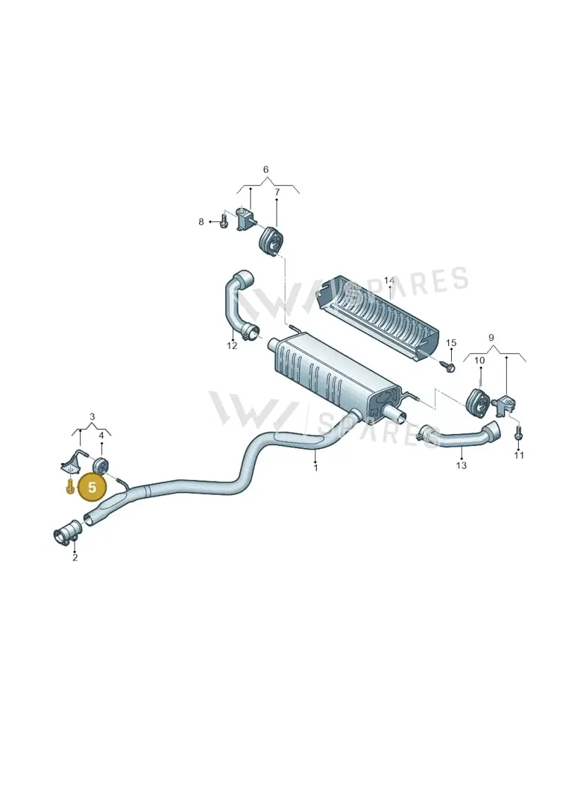 N10503102 — Volkswagen Touareg (2017-2023) diagram 439253210, position 5