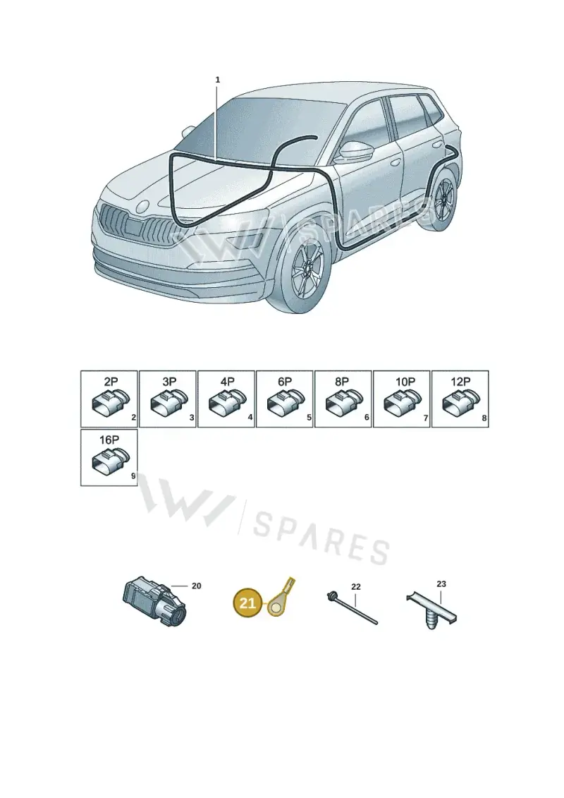 N10507101 — Skoda Kodiaq (2018-2022) diagram 804971088, position 21
