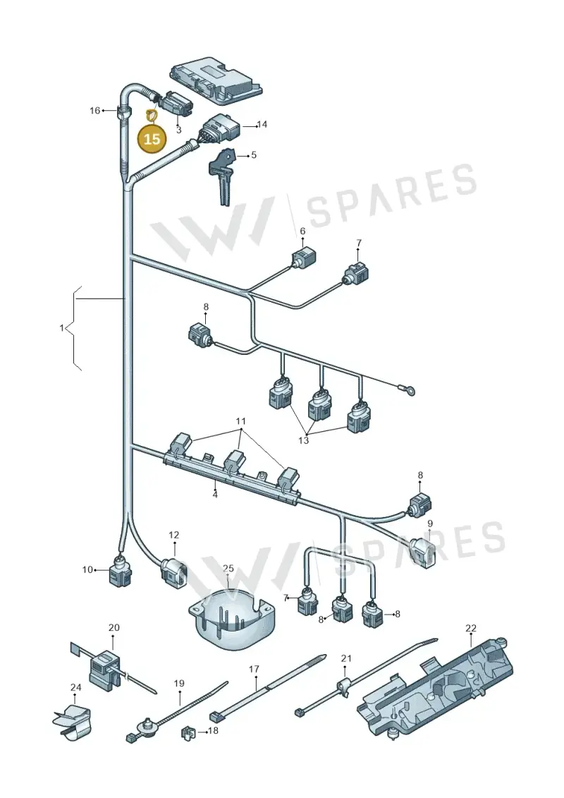 N10507401 — Volkswagen Polo (2012-2014) diagram 747971030, position 15
