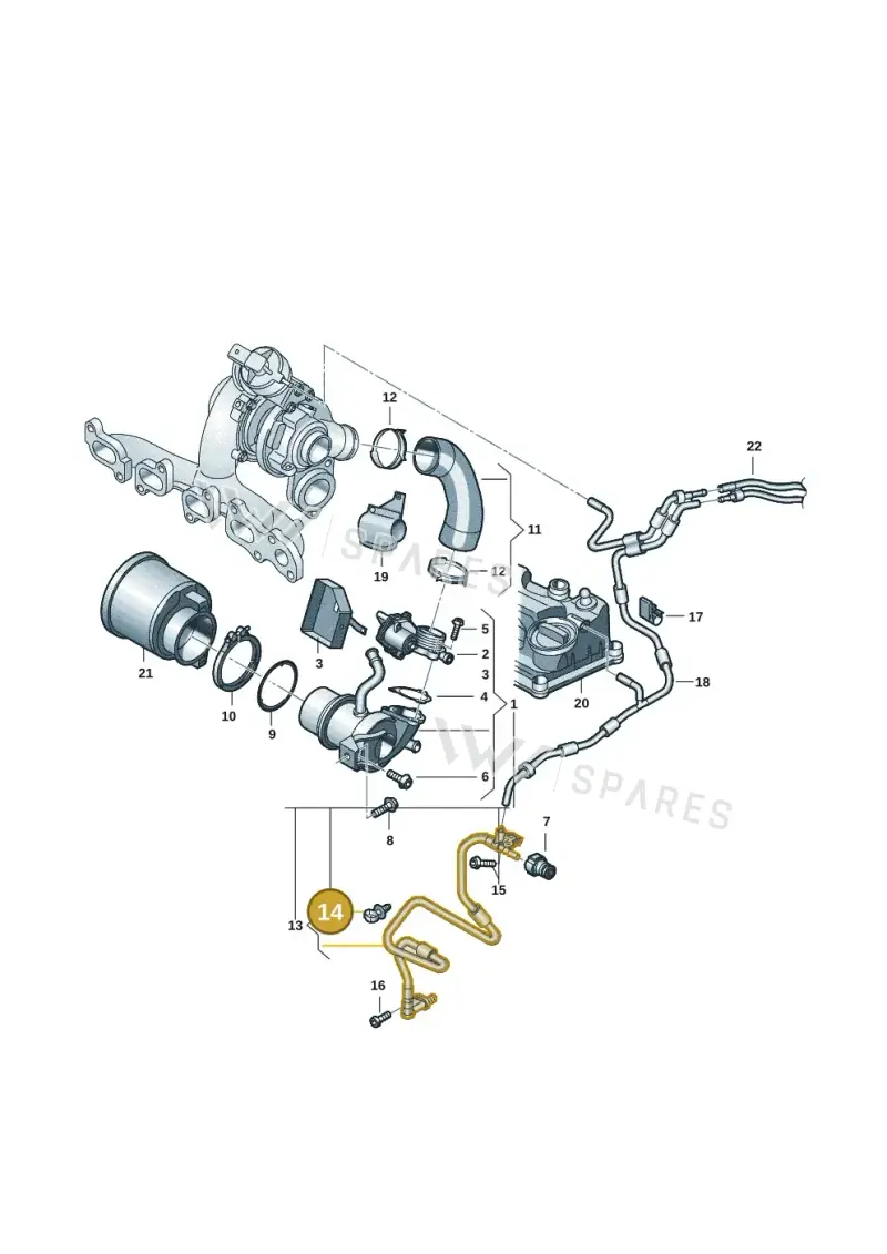 N10507901 — Volkswagen Tiguan 2.0 (2023-) diagram 57x131100, position 14