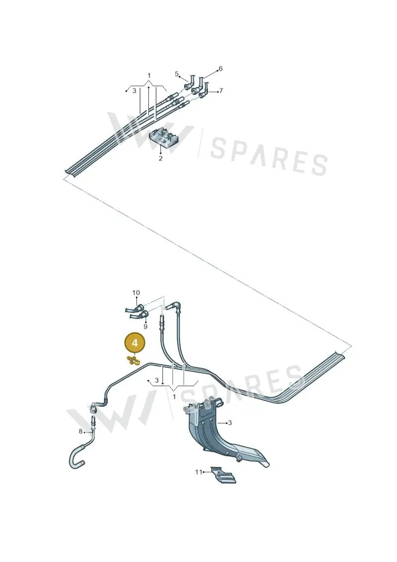 N10516502 — Volkswagen Golf 2.0 BlueMotion (2019-2024) diagram 793201150, position 4