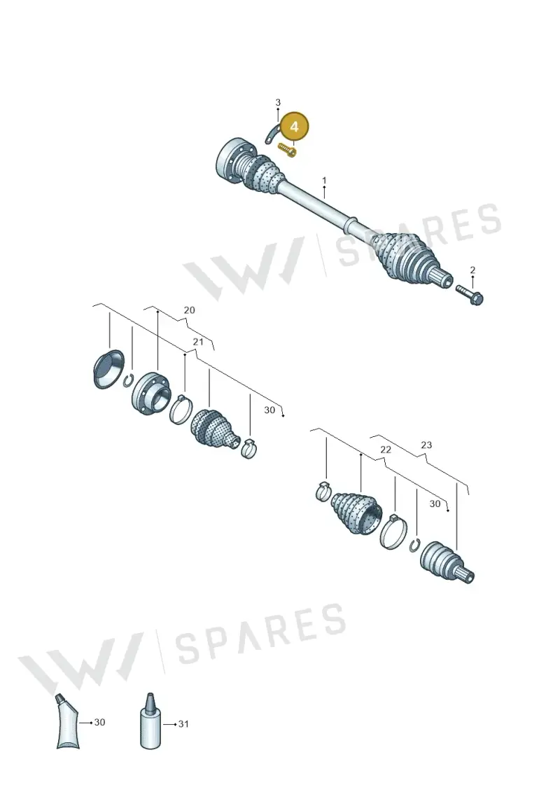 N10523402 — Volkswagen Amarok twin cab (2022-) diagram 894407200, position 4