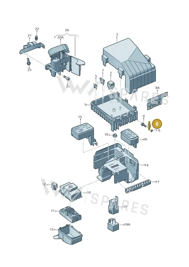 N10525501 — Volkswagen Passat saloon (2010-2015) diagram 702937200, position 8