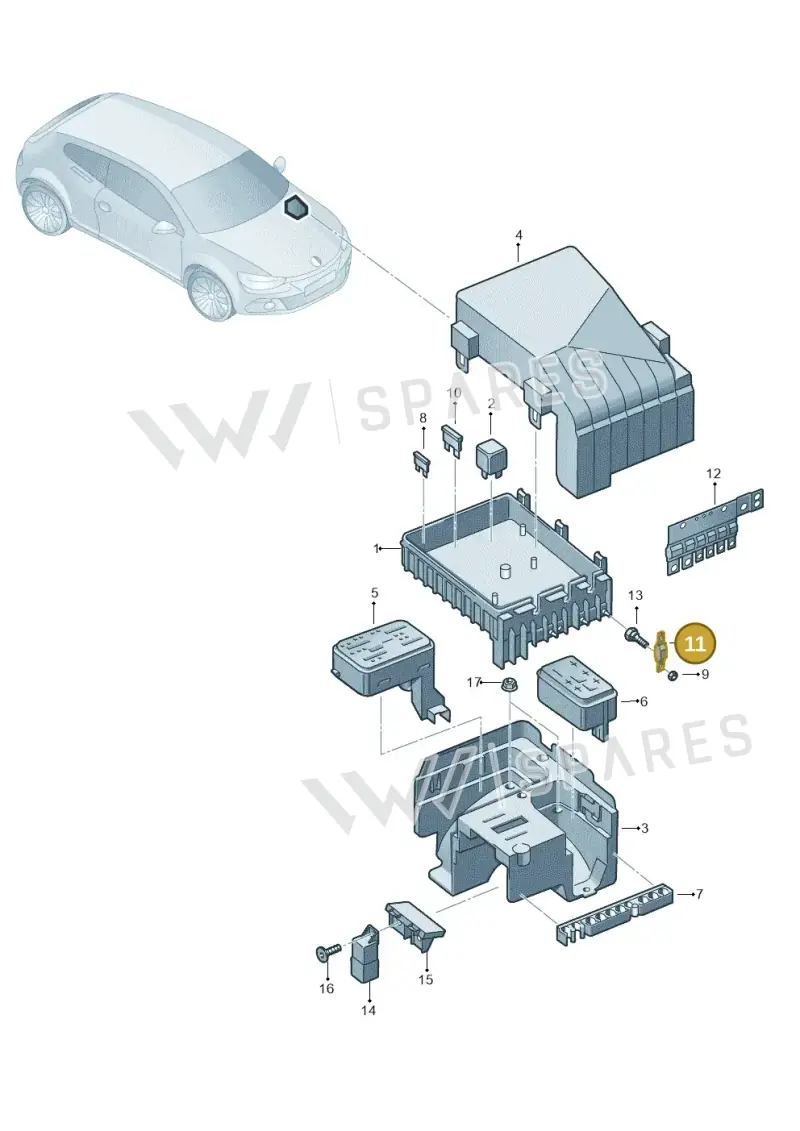 N10525504 — Volkswagen Scirocco 2.0 (2014-2017) diagram 651937200, position 11