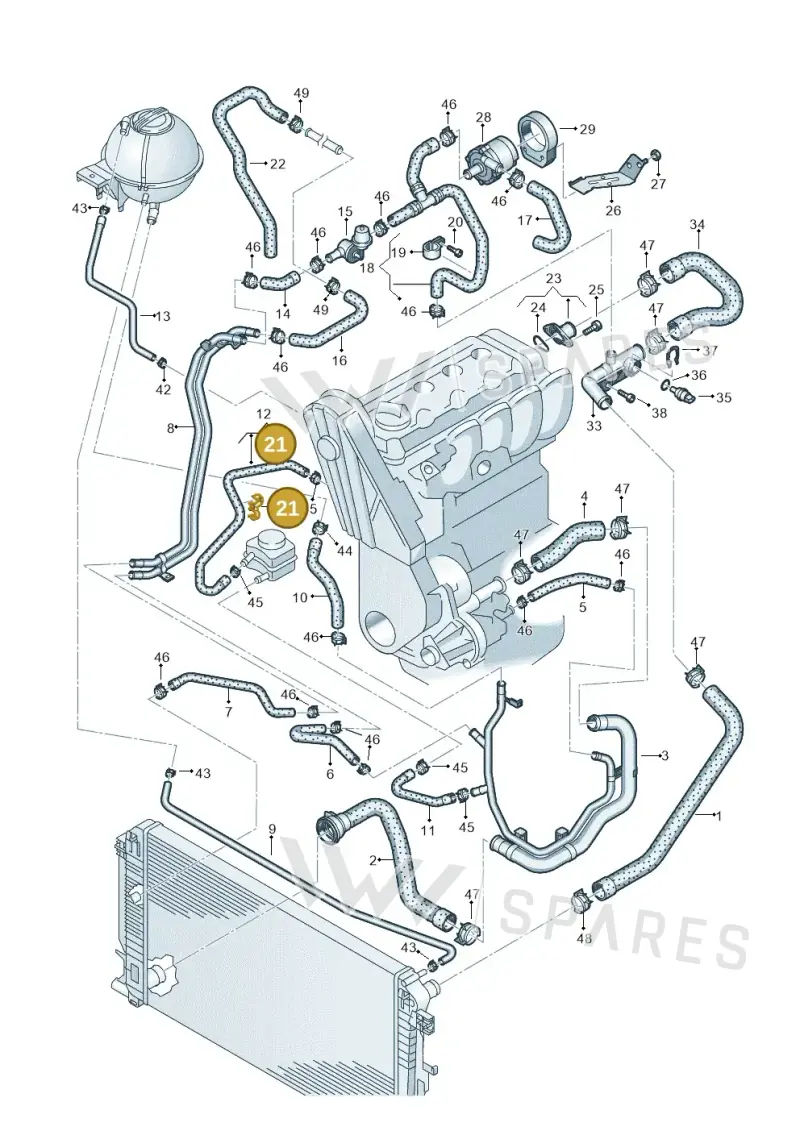 N10528002 — Volkswagen Crafter 35 panel (2011-2016) diagram 483121200, position 21