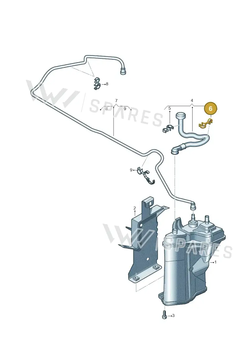 N10528002 — Volkswagen Caddy kombi (2015-2020) diagram 866201085, position 6