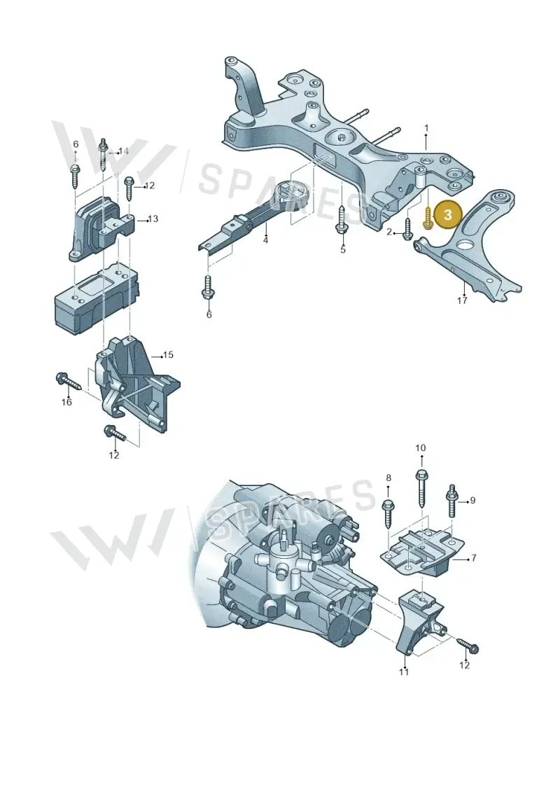 N10528602 — Volkswagen Up! 1.0 TSI (2013-2017) diagram 723199200, position 3