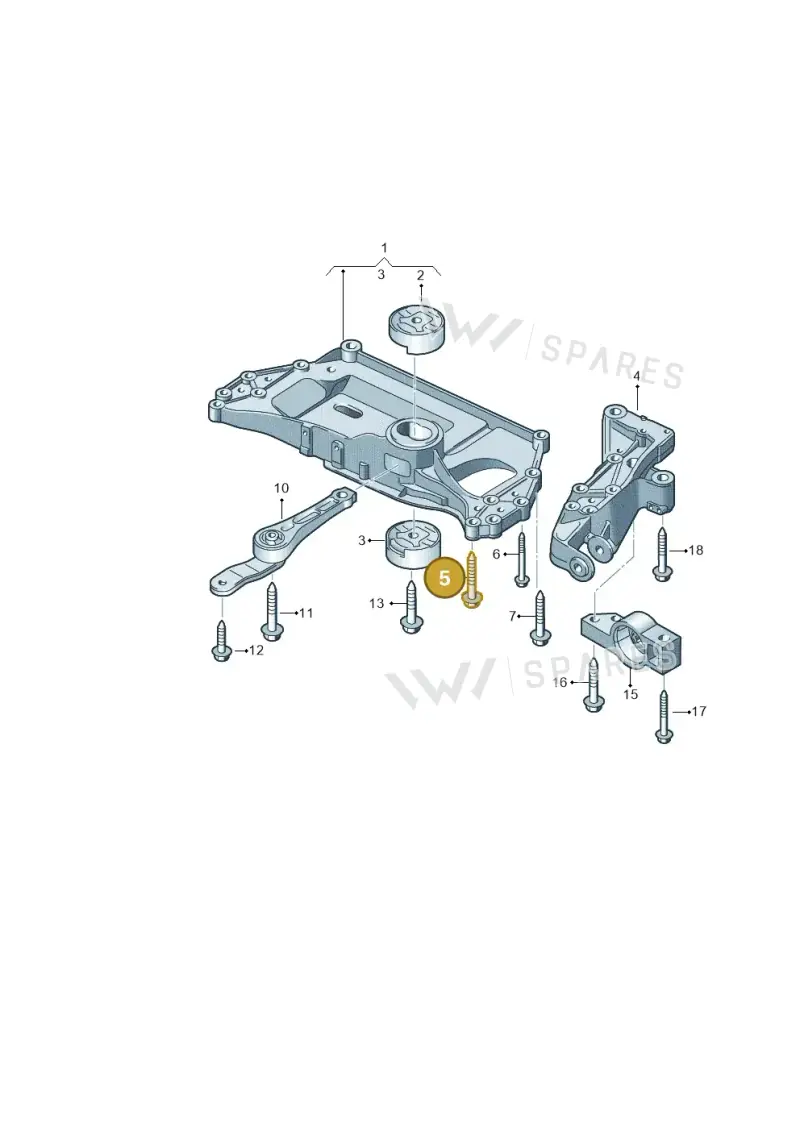 N10528602 — Volkswagen Caddy kombi (2015-2020) diagram 786199100, position 5