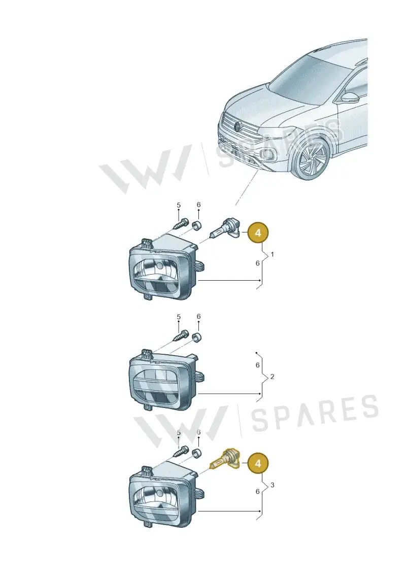 N10529501 — Volkswagen T-Cross 1,0 (2018-2024) diagram 587941040, position 4
