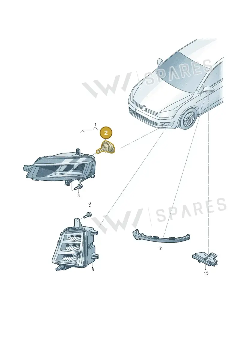 N10529701 — Volkswagen Golf 1.6 (2015-2019) diagram 746941400, position 2