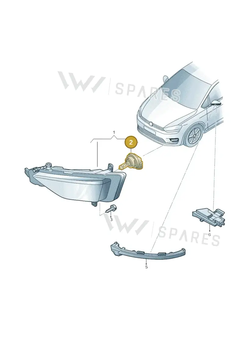 N10529701 — Volkswagen Golf Sportsvan 1.6 (2014-2020) diagram 780941400, position 2