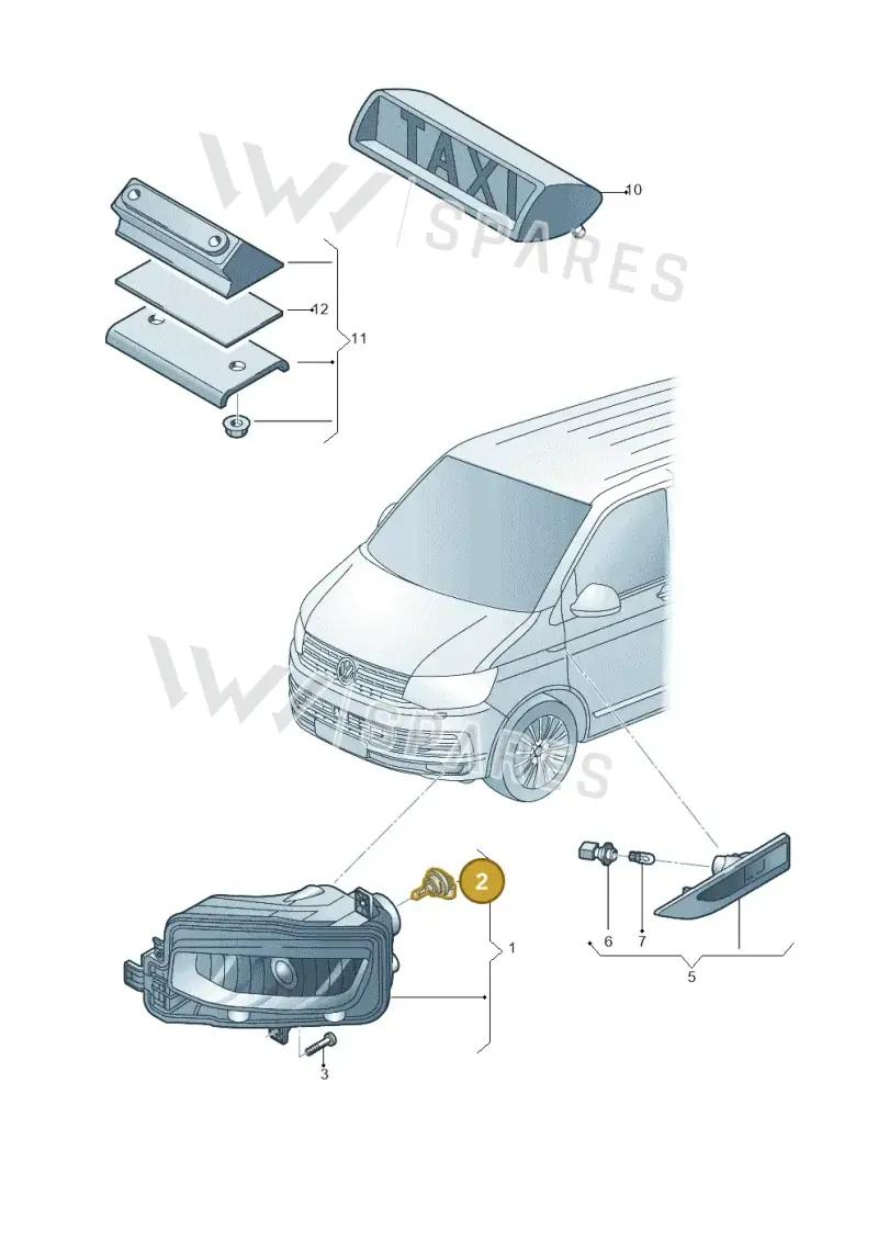 N10529701 — Volkswagen Caravelle (2015-2019) diagram 861941400, position 2