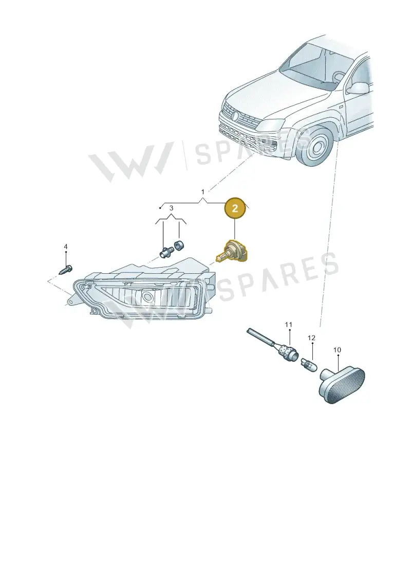 N10529701 — Volkswagen Amarok twin cab (2022-) diagram 894941400, position 2