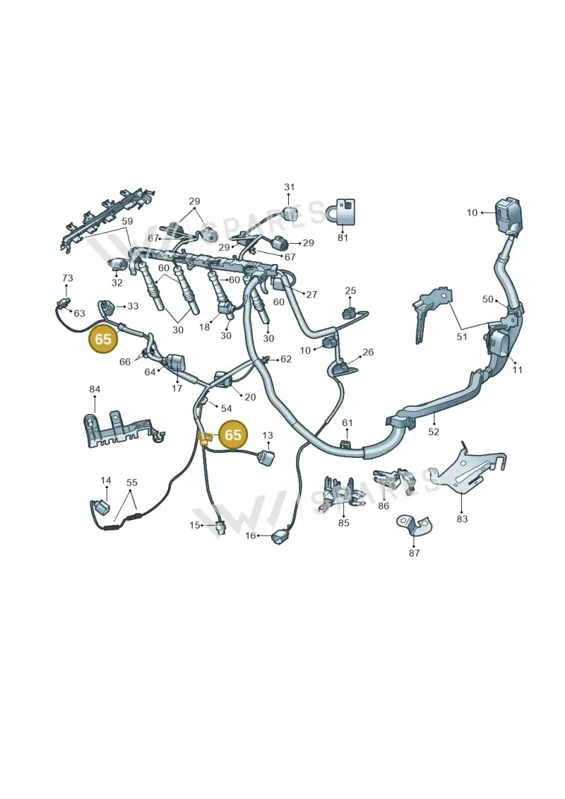 N10532201 — SEAT Altea XL (2013-) diagram 697971200, position 65