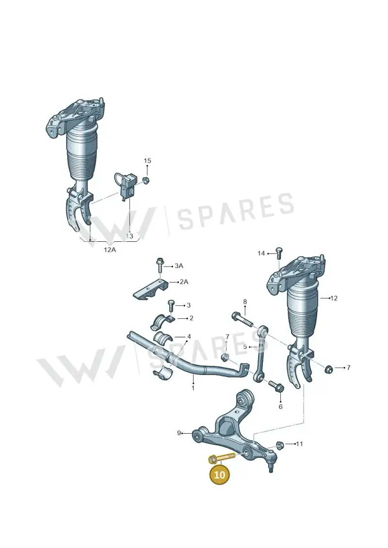N10532602 — Volkswagen Touareg                08> (2007-) diagram 274411050, position 10