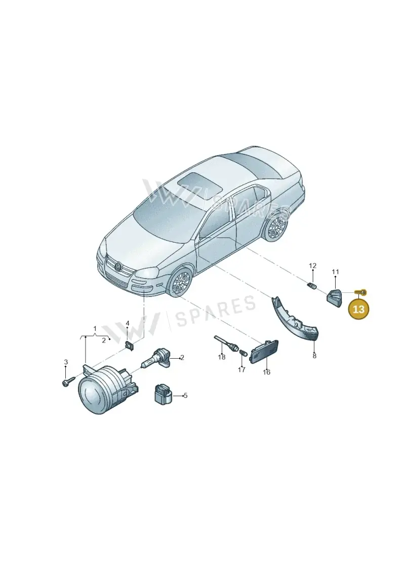 N10535803 — Volkswagen Jetta             "USA"05> (2005-) diagram 449941400, position 13