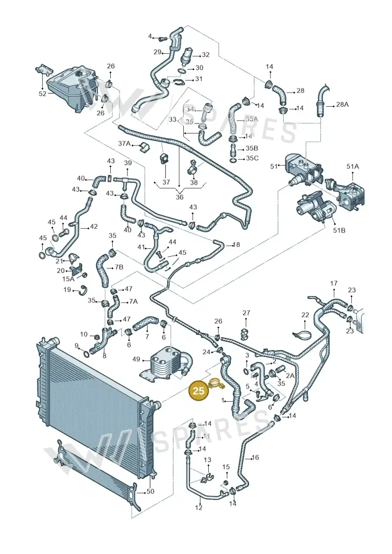 N10538401 — Volkswagen Touareg                08> (2007-) diagram 274121630, position 25