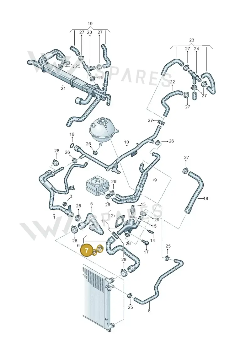 N10538401 — Volkswagen Transp. caravelle (2008-2009) diagram 410121300, position 7