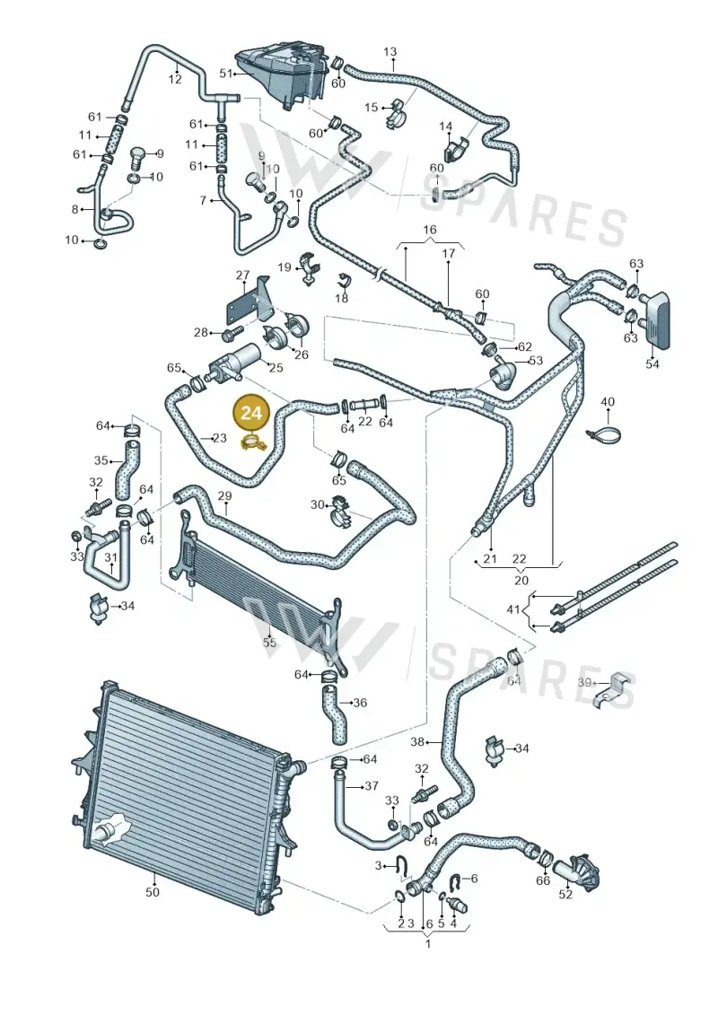 N10538401 — Volkswagen Touareg                08> (2007-) diagram 493121200, position 24