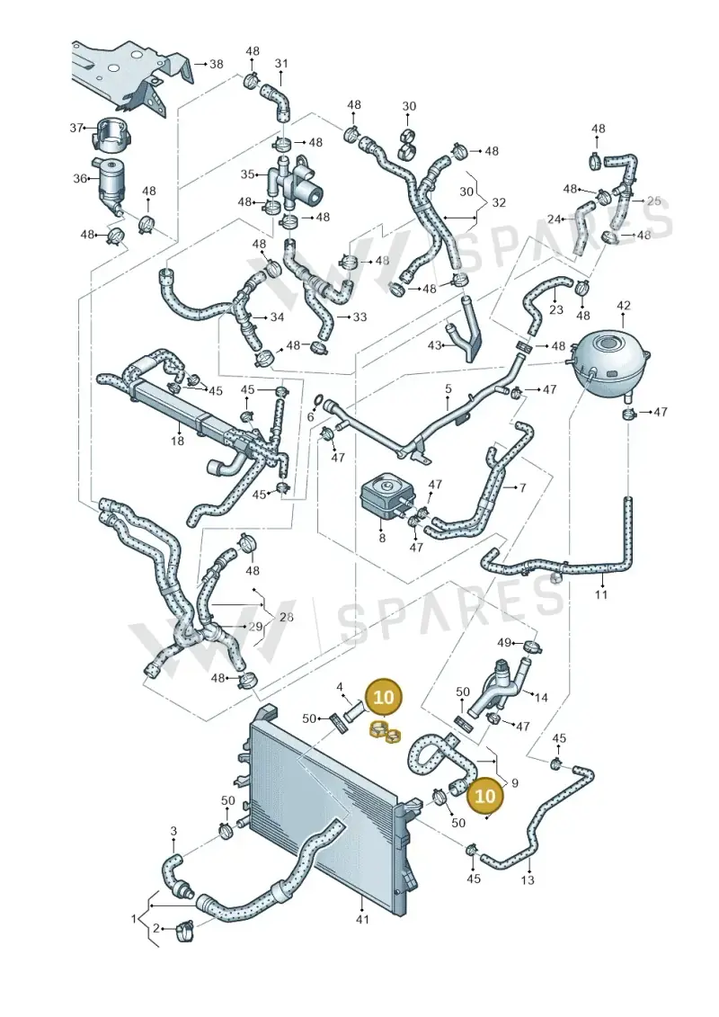 N10538401 — Volkswagen Transp. caravelle (2011-2015) diagram 679121300, position 10