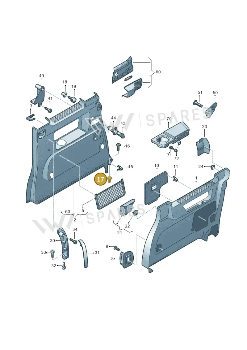 N10541201 — Volkswagen Touran 2.0 (2010-2015) diagram 409867900, position 17