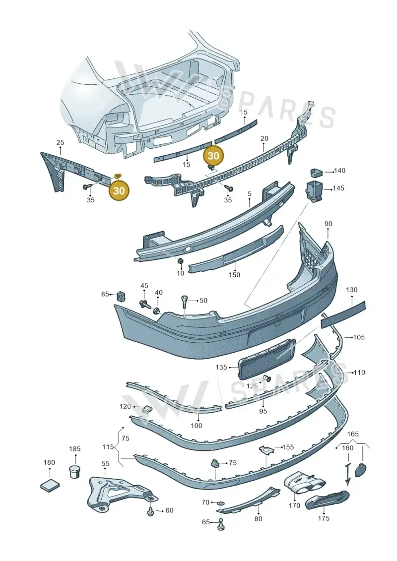 N10541201 — Volkswagen Phaeton 4motion (2010-2016) diagram 710807500, position 30