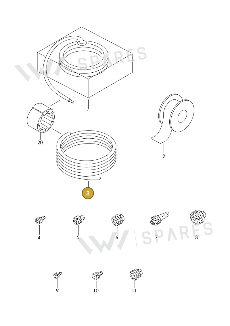 N10543101 — Audi 1J0 platform diagram 198979200, position 3