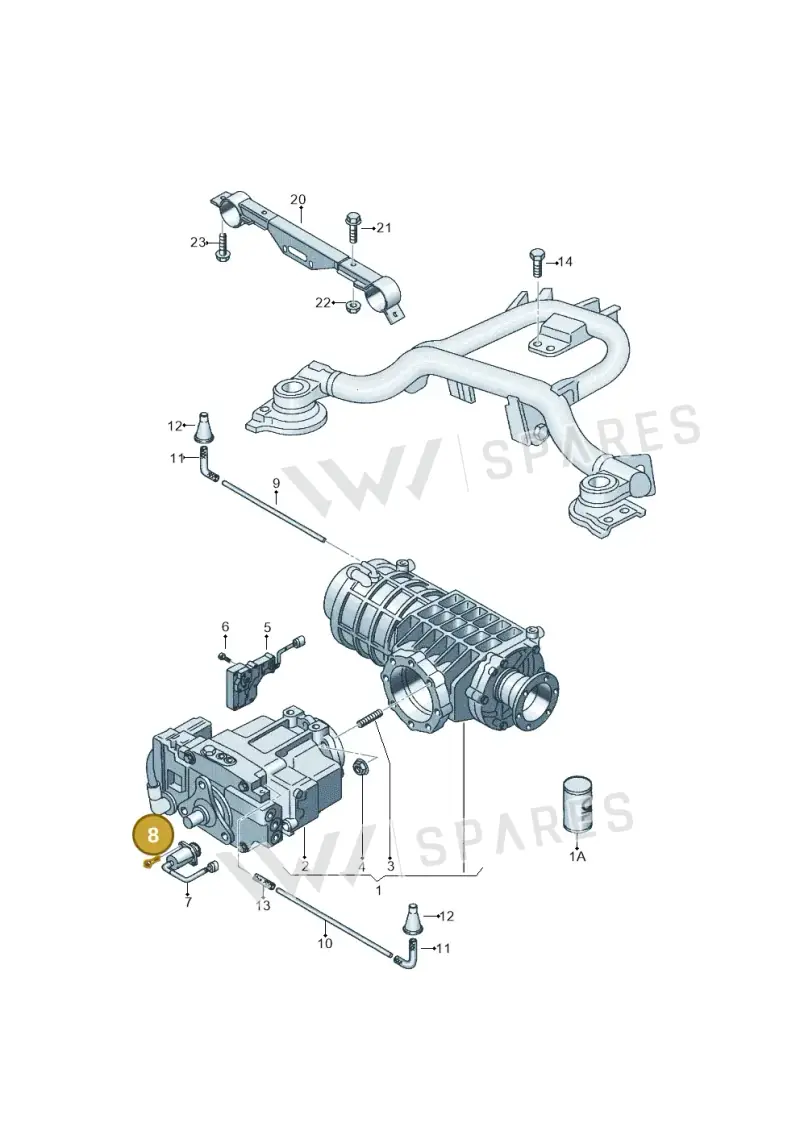 N10544302 — Volkswagen Sharan (2008-2010) diagram 244525100, position 8