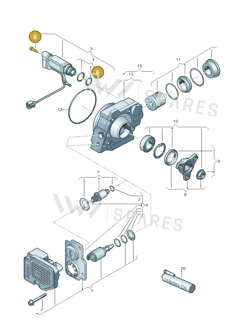 N10544302 — Volkswagen Passat/4Motion         08 (2007-) diagram 420525150, position 6