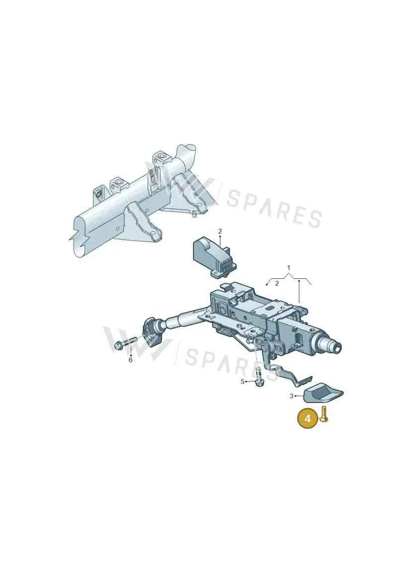 N10544702 — Volkswagen Passat CC (2011-2016) diagram 702419300, position 4