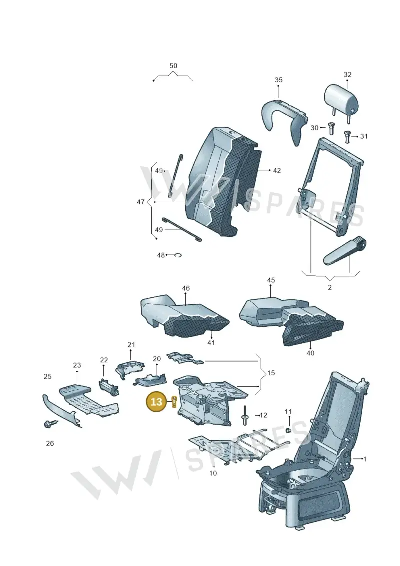 N10544702 — Volkswagen Transport. multivan (2019-2024) diagram 679883350, position 13