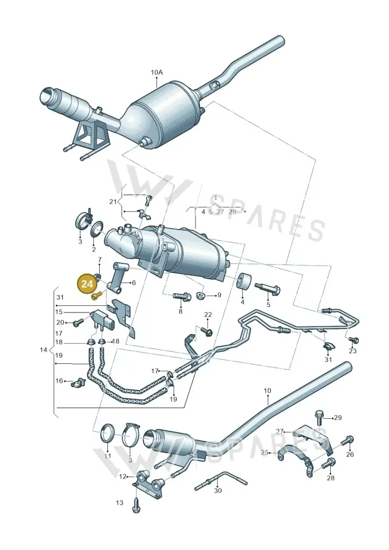 N10544703 — Volkswagen Transp. caravelle (2011-2015) diagram 679253600, position 24