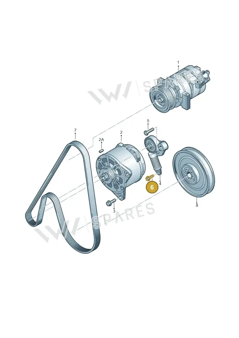 N10545402 — Volkswagen Touareg BlueMotion (2014-2018) diagram 693903800, position 6